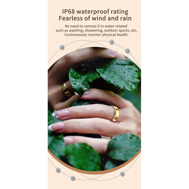 Smart Ring Manufacturer - 2026 R99 HR Blood Oxygen Stainless Steel Couple