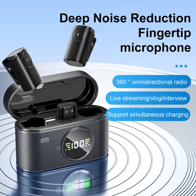 Lavalier Mic - SX101 DSP BT5.3 AI Noise Reduction Mini Vlog Microphone
