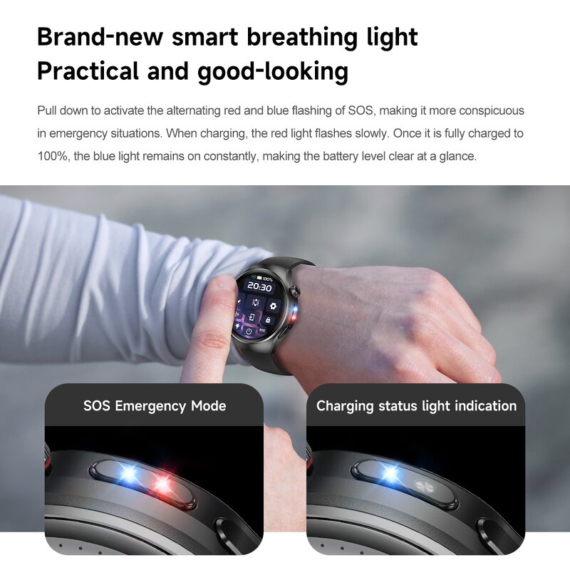 Smart Watch Manufacturer - OEM Watch5 2025 GPS SOS Gesture Control Large Battery