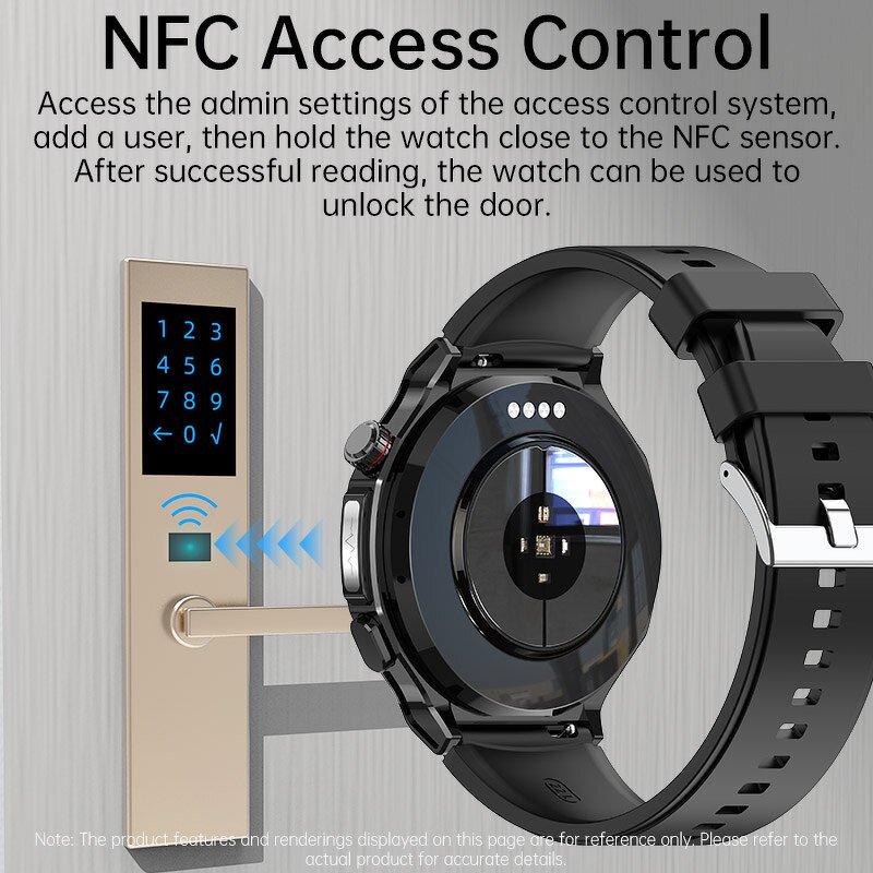 4G Smart Watch - AD300 ECG Sleep GPS TikTok NFC SOS Men Women Health