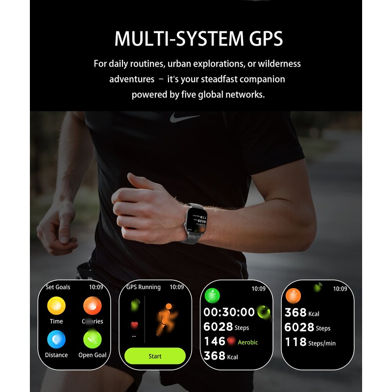 Smartwatch Manufacturer - LC211 HR Sleep 1ATM Multiple Sports GPS Smart