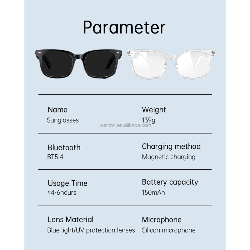 Smart Glasses - 2026 V6Max UV400 Music Call TWS Earphone Sport Fashion