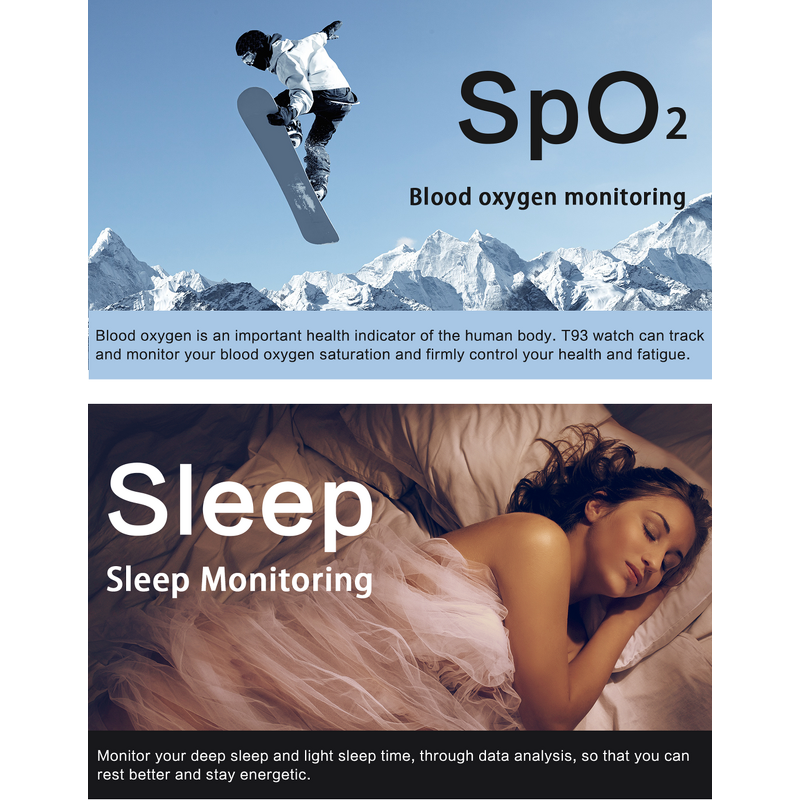 Smart Watch Manufacturer - T93 1.83" Full Screen Multi Sports Health Monitor