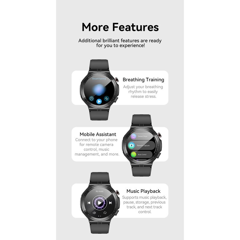 GPS Smart Watch - OEM AD300 4G SIM NFC AMOLED SOS 5-10 Days Battery