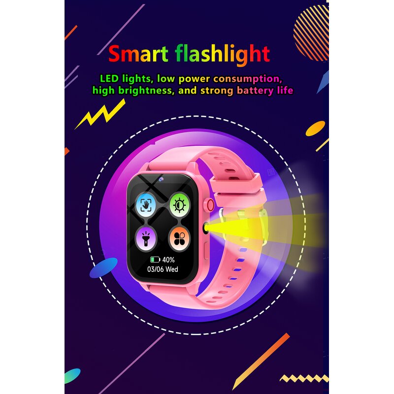 Kids Smart Watch - OEM T6 Sleep Game Step Waterproof Flashlight Kids Watch