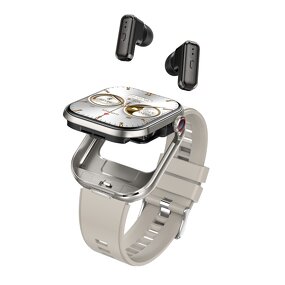 2-in-1 Smart Watch - T99 Earbuds Call Music HR BP Tracker Headset