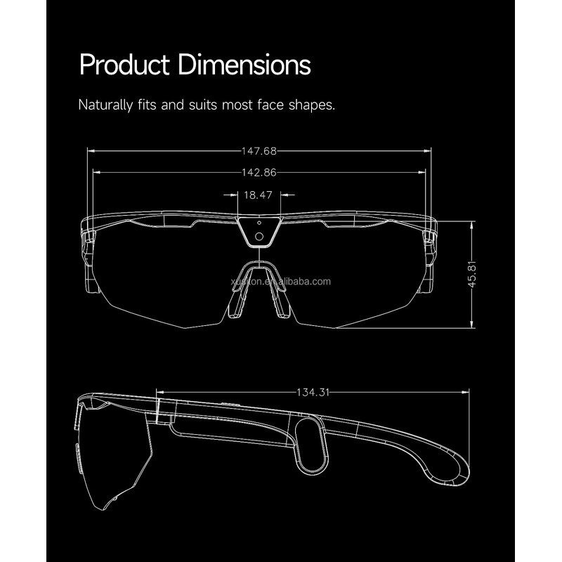 AI Glasses - OEM W640 Cycling Camera Chat GPT Translation AI Smart