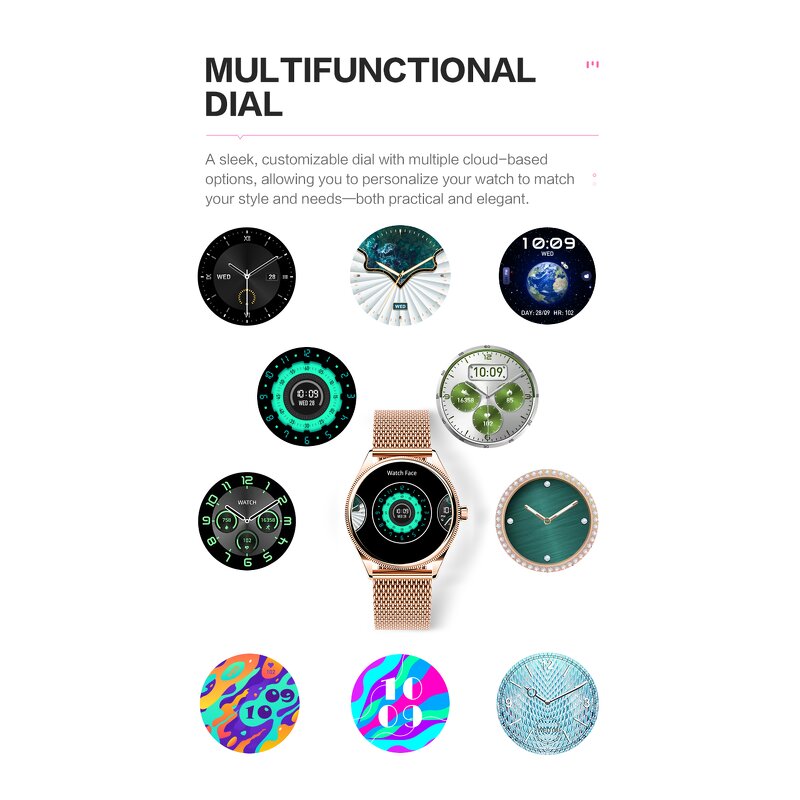 Smart Watch Manufacturer - OEM VL60 Pro Women BT Call BP IP68 Day Health Companion