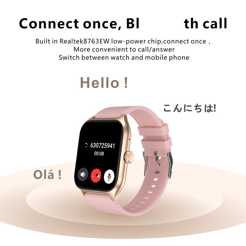Smartwatch Manufacturer - QX5 1.96" HR Voice Assistant BT Call Fitness