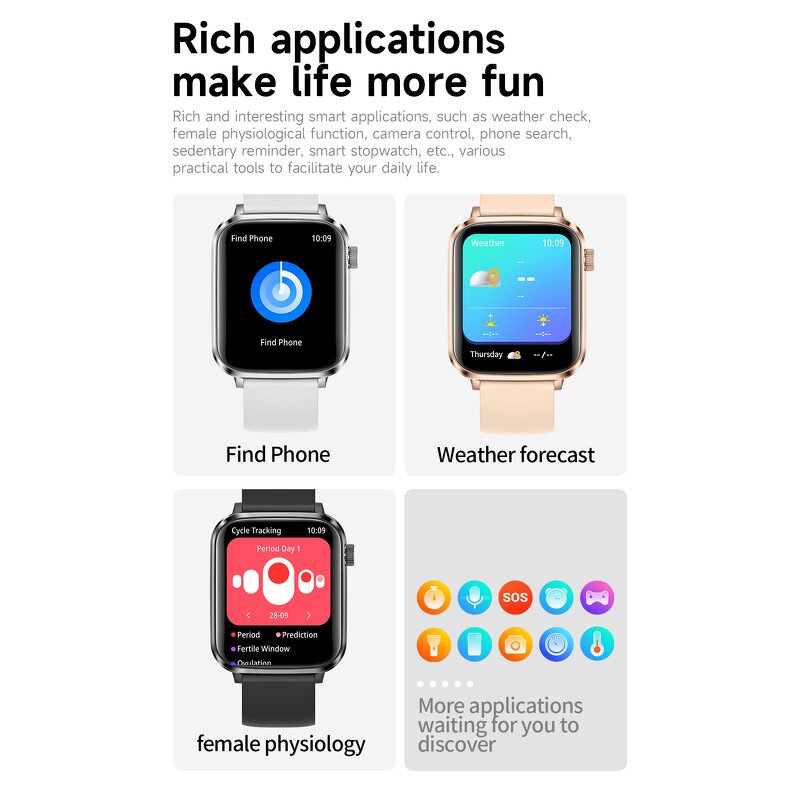 Smartwatch Manufacturer - OEM V82 Curved BT Call AI Assistant 100 Watch Face