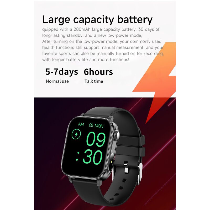 Smartwatch Manufacturer - OEM V96 1.83" IP67 Music Player Chronograph Fashion