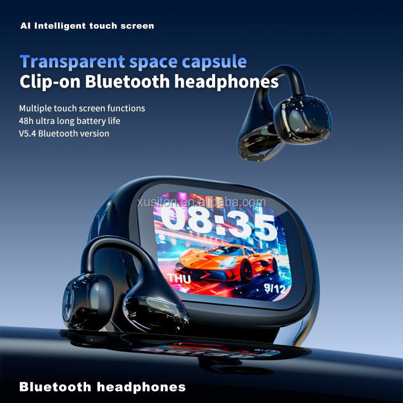 Wireless Earphones - LX-20pro 2025 Ear-hook Screen BT Call Music ACN