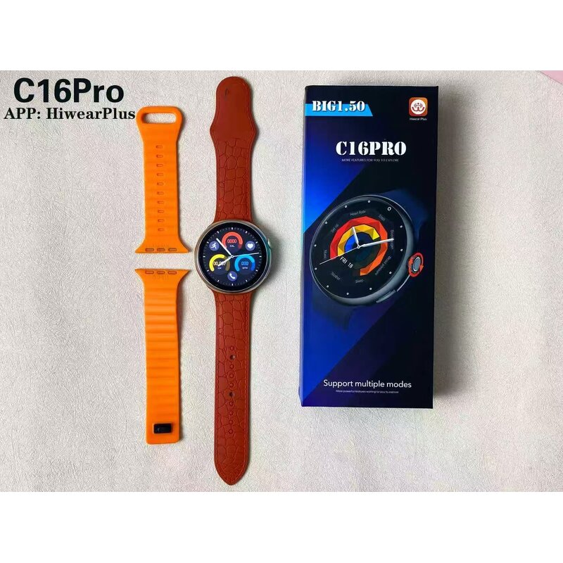 Smart Watch Manufacturer - OEM C16 PRO 2025 IPS Wireless Charging Round HR