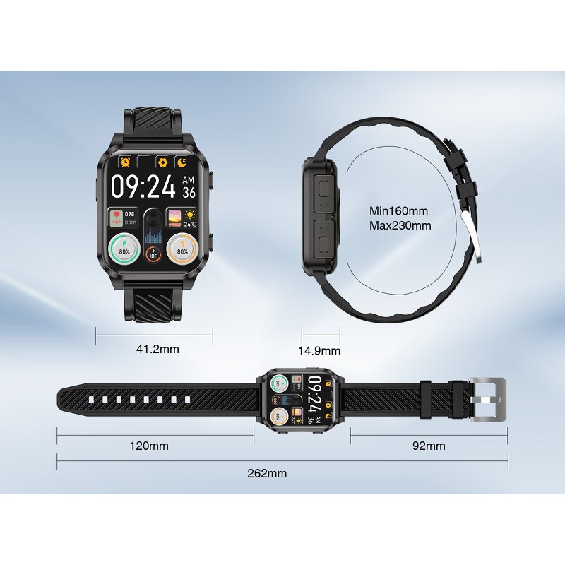 Smart Wristband - OEM AIMB-Z20 2025 TWS Earbuds 2-in-1 HR Music Player