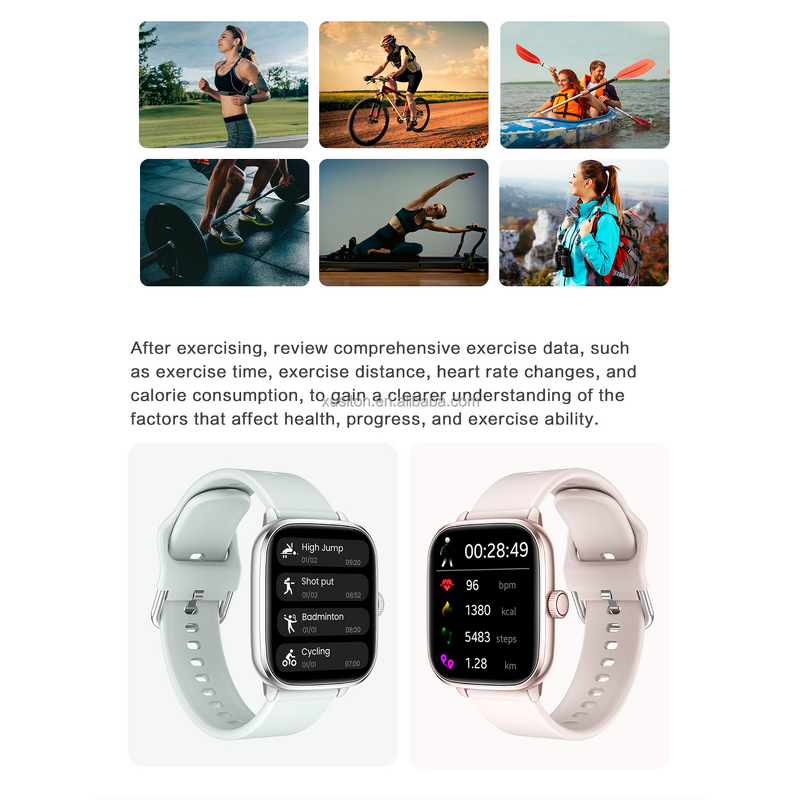 Smartwatch Manufacturer - OEM HX12 2023 1.95" LCD Dial Call HR Blood Oxygen