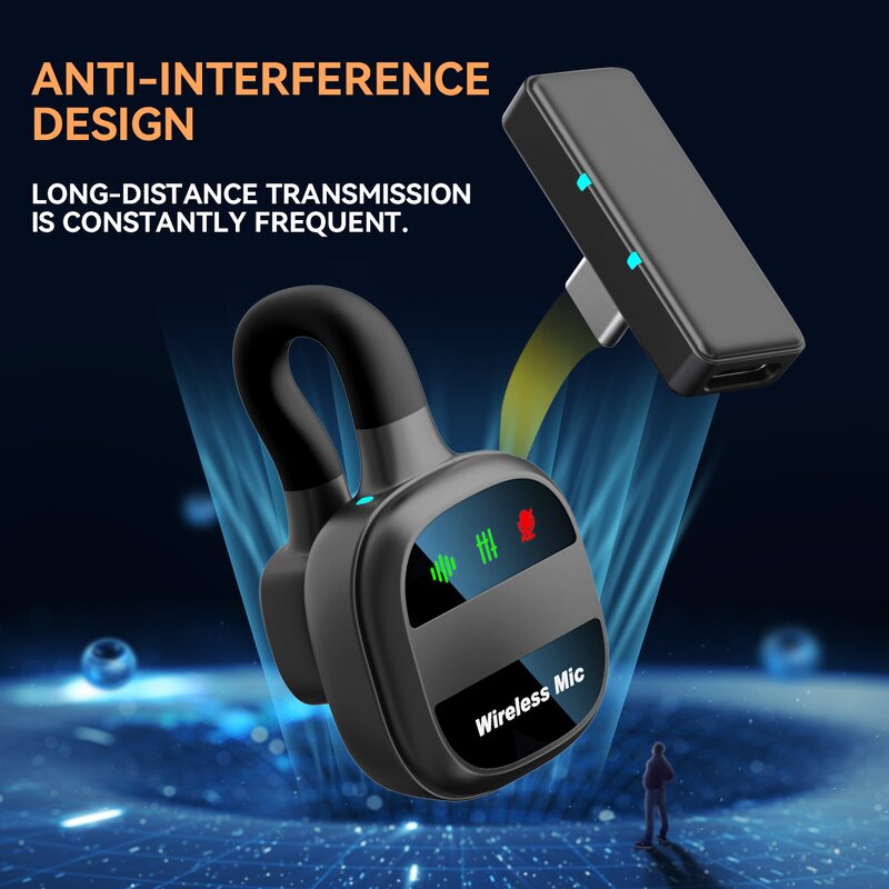 Lavalier Mic - SX38 Collar Clip Wireless Type C Vlog Live Studio