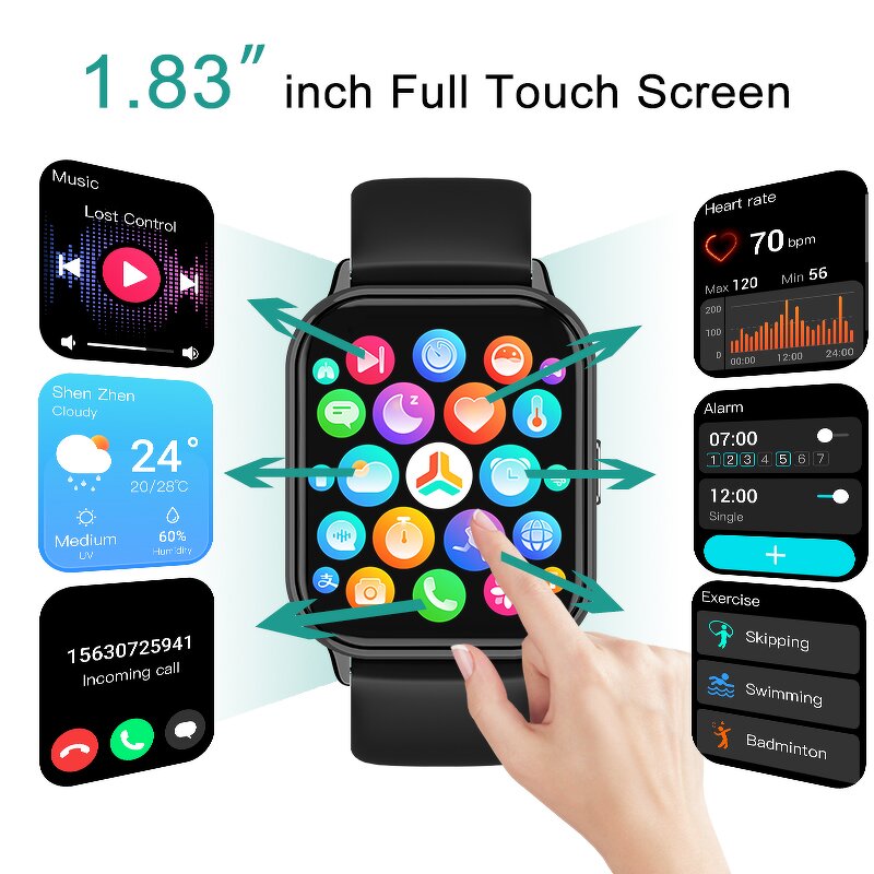 Smartwatch Manufacturer - OEM T19F 2023 Voice Assistant BT Call Android