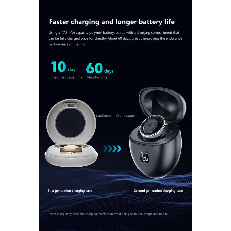 Smart Ring Manufacturer - 2026 SR03 Charging Case 5ATM HR Blood Oxygen