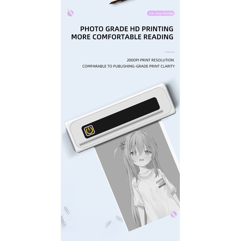 Thermal Printer - OEM A4B BT Ink-Free Multiple Format Iprint 1000mAh