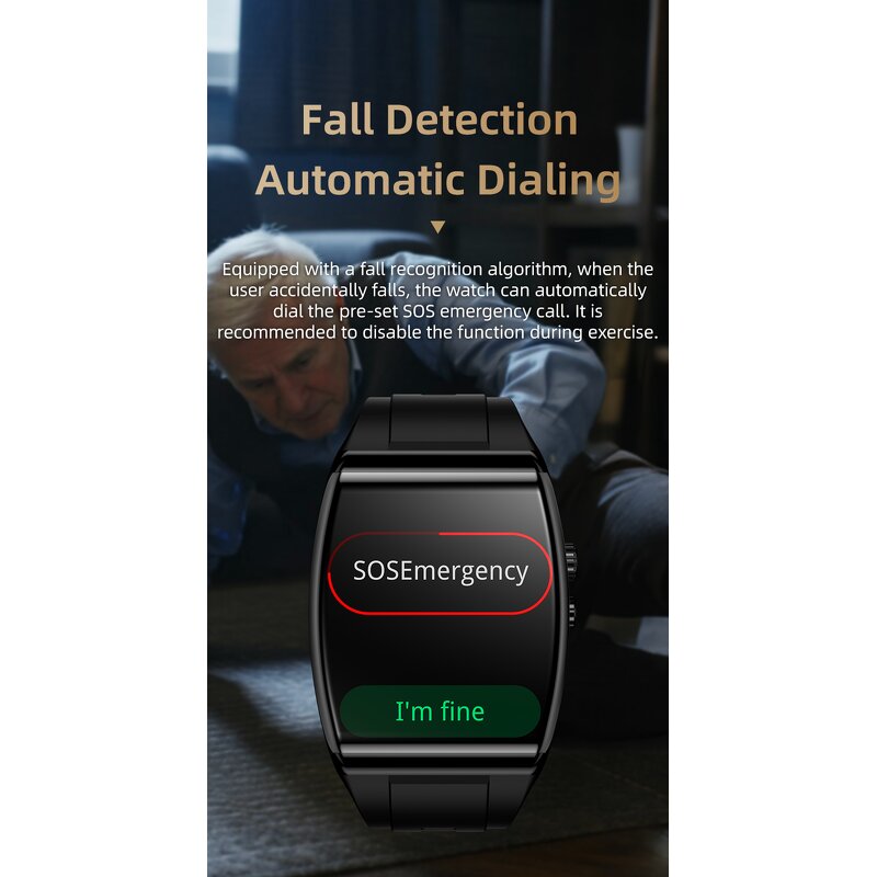 4G Smart Watch - AD03 Sim Card HR Uric Acid BP Fall Detection Health Watch