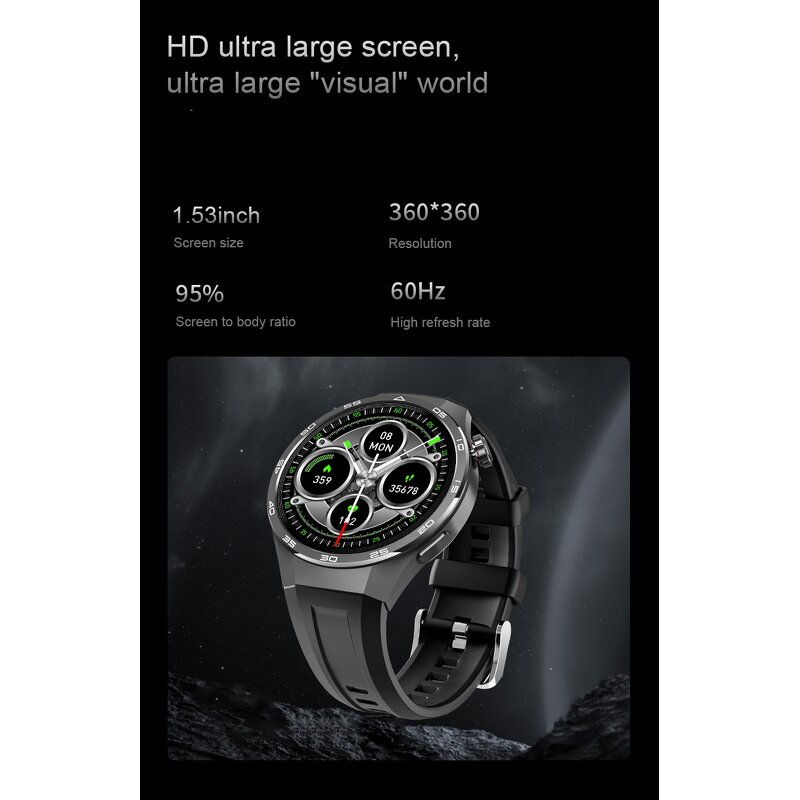 Smartwatch Manufacturer - OEM GM2 Pro 1.53" HD AI Translation BT Calling Fitness