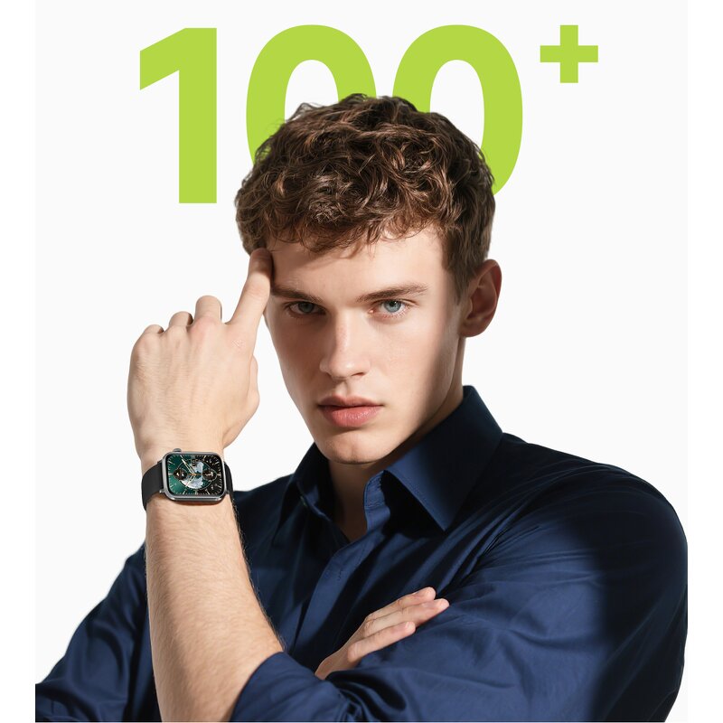 Smartwatch Manufacturer - OEM V82 Curved BT Call AI Assistant 100 Watch Face