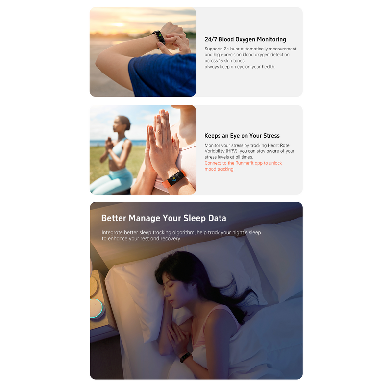 Smart Bracelet Manufacturer - OEM S5 0.96" TFT Temp Blood Oxygen HR Pressure