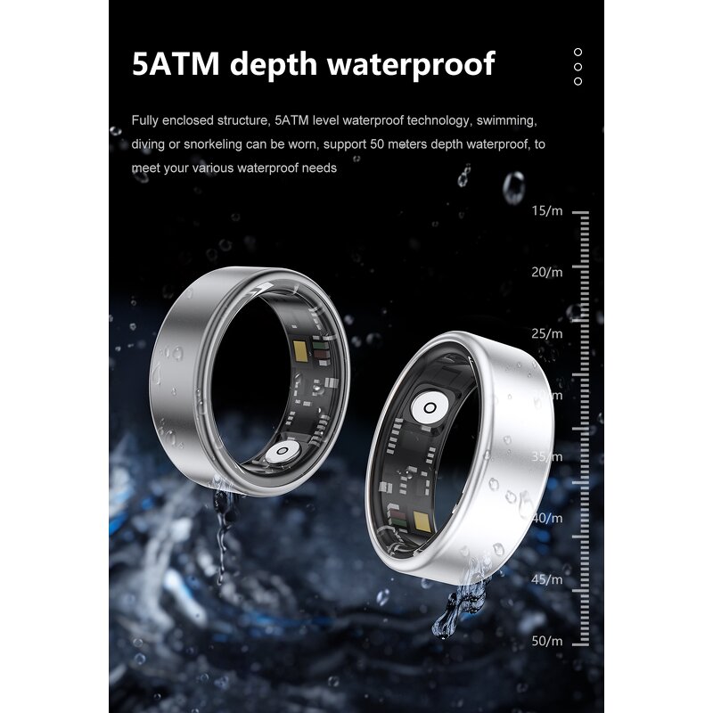 Smart Ring Manufacturer - 2025 SR06 HR Remote Photo Step Waterproof Motion