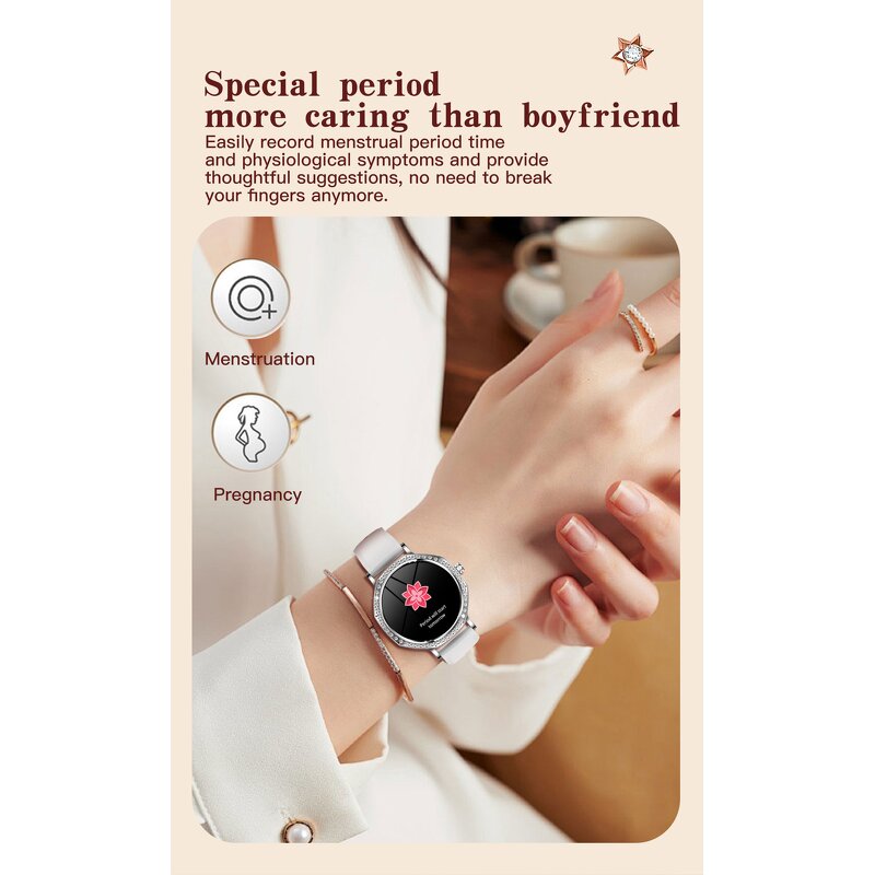Smart Watch Manufacturer - 2025 KC98 1.32" AMOLED IP68 Health Monitoring Women