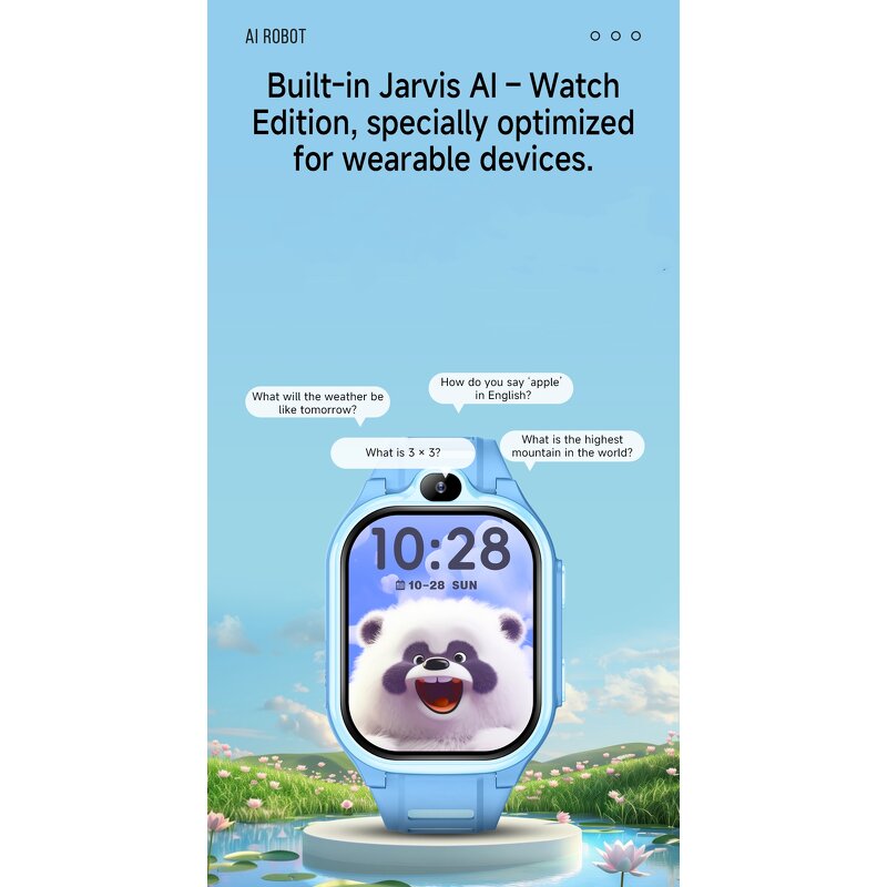 Kids Smart Watch - OEM AS10 2025 4G SIM GPRS IP67 Real-time Tracking