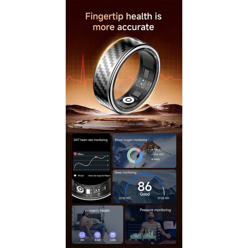 Smart Ring Manufacturer - OME SY02 IP68 Blood Oxygen Sleep Gestures Couple