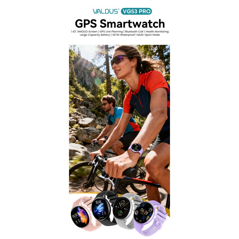 Smart Watch Manufacturer - OEM VG53 PRO 3ATM BT Music HR Navigation AMOLED