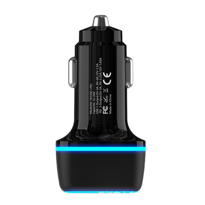 Car Charger Manufacturer - Dual Port 20W Type C PD QC 3.0 18W iPhone Laptop