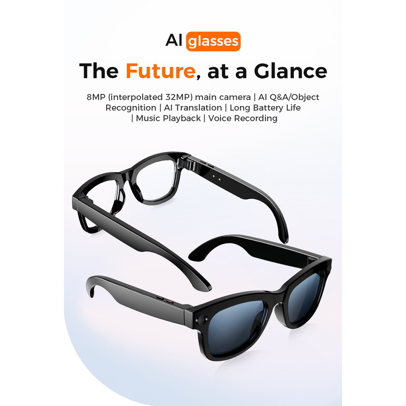 Smart Glasses Manufacturer - 2025 800W AI Camera Object Recognition Translation