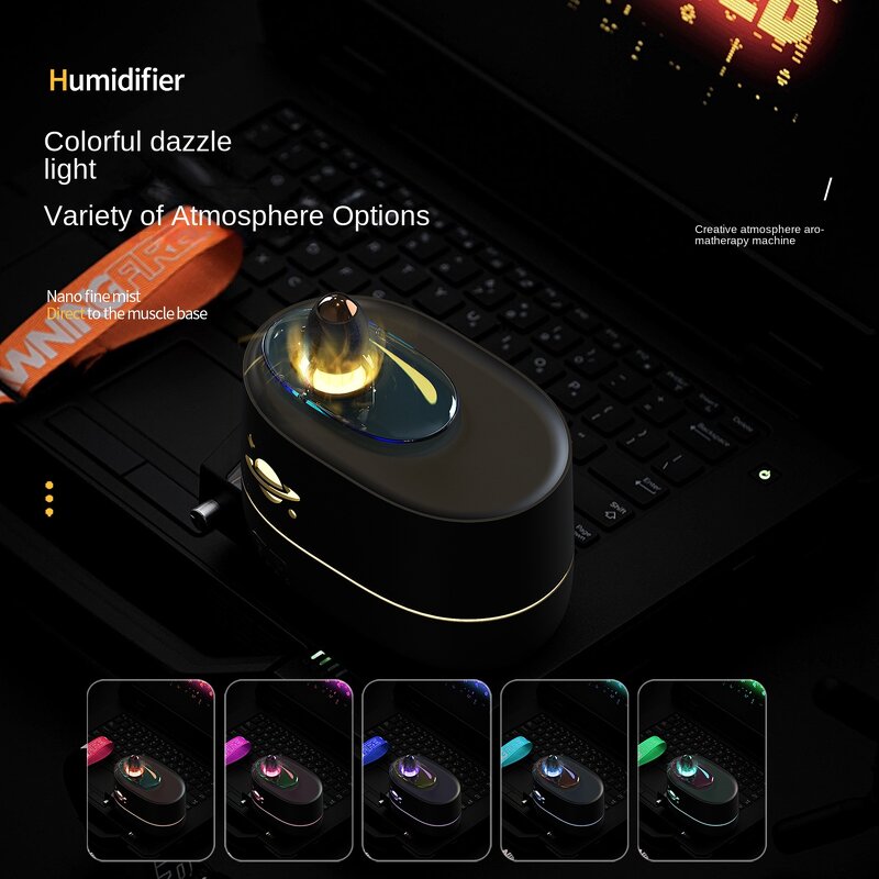 Diffuser Manufacturer - Rocket Flame Home Desktop Small Night Light Intelligent