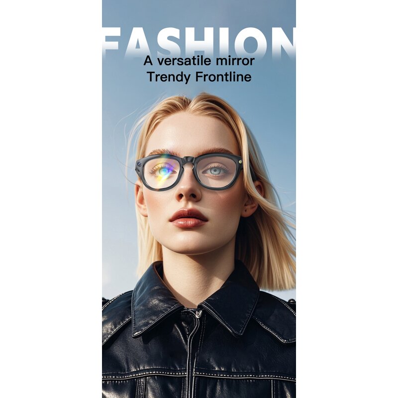 Smart Glasses Manufacturer - GS380 AI Audio Video Recording LED Light 200W