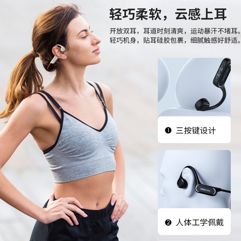 Headphones Manufacturer - X22 Bone Conduction 32g Memory IPX8 Waterproof LED