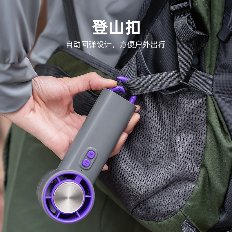 Fan Manufacturer - 2025 Cross-border Digital Display Handheld High-speed Clip Desk