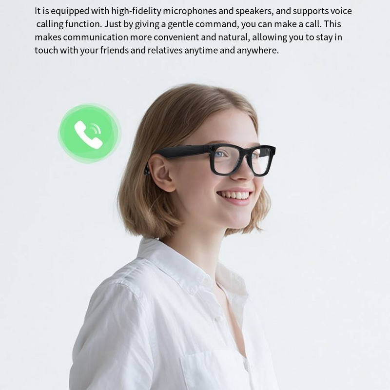 Smart Glasses Manufacturer - 800W Anti-Shake Camera BT Video Recording Photo