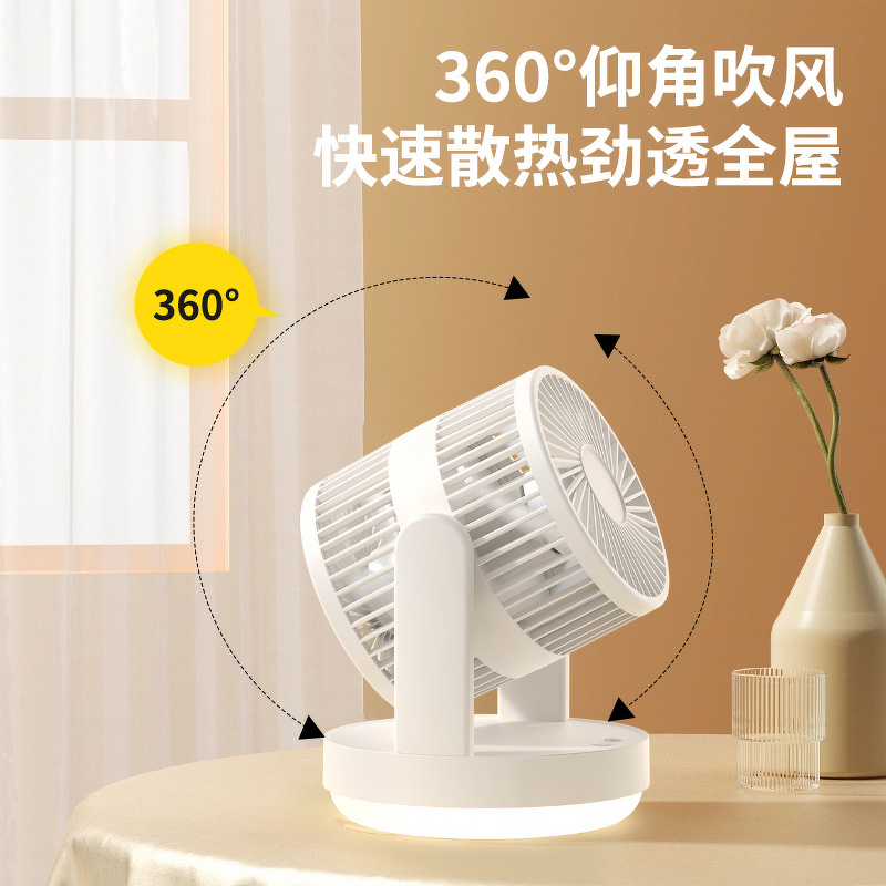 Fan Manufacturer - Dual-Head 3D Automatic Oscillating Air Circulation Atmosphere