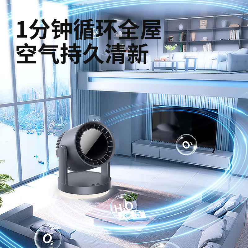 Fan Manufacturer - 2025 Desktop Silent Automatic Head-Shifting Atmosphere Lamp