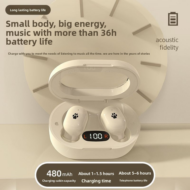 Earphones Manufacturer - 2025 E8S Transparent Case Bluetooth Noise Cancelling Girls