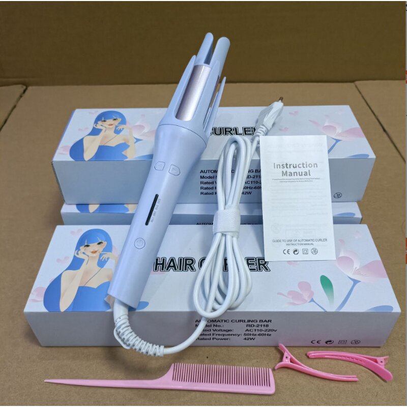 Hair Curler Manufacturer - 4 Temperature Automatic Shut-Off PTC Anti-Scald Rotating