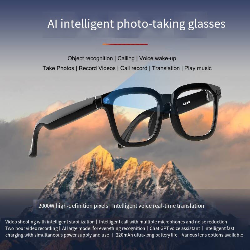 Smart Glasses Manufacturer - Bluetooth AI Audio Video Call Function New Style