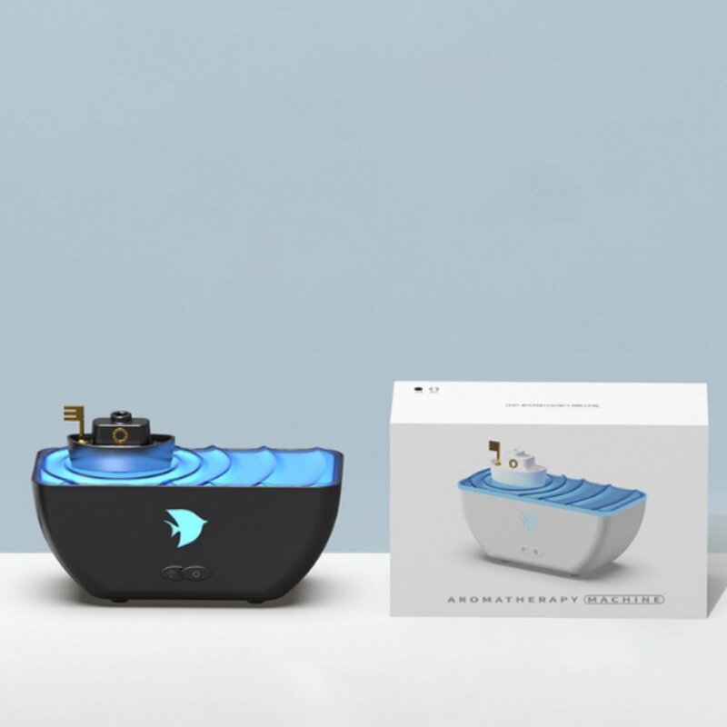Diffuser Manufacturer - Household Desktop Night Light Mini Multi-color Boat Aroma