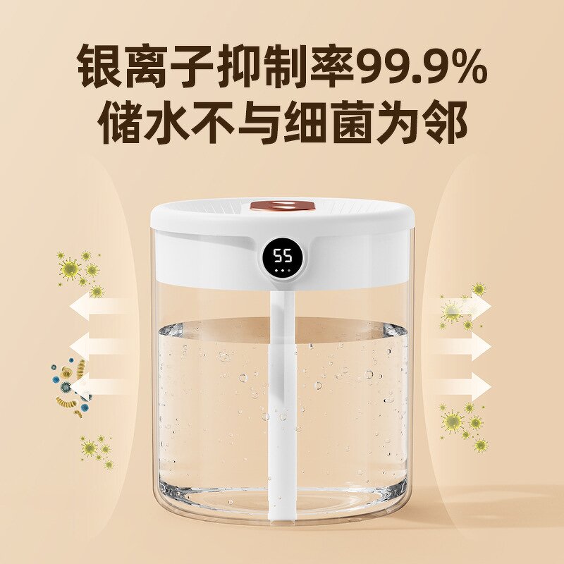 Humidifier Manufacturer - Double-nozzle Aromatherapy Smart Bedroom Nightlight Silent