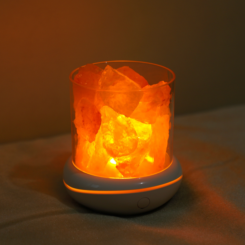 Humidifier Manufacturer - Ultrasonic Aromatherapy Negative Ions Salt Lamp LED USB