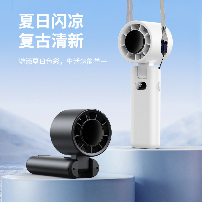 Fan Manufacturer - 2025 Portable USB Rechargeable Turbo Foldable Handheld Plastic