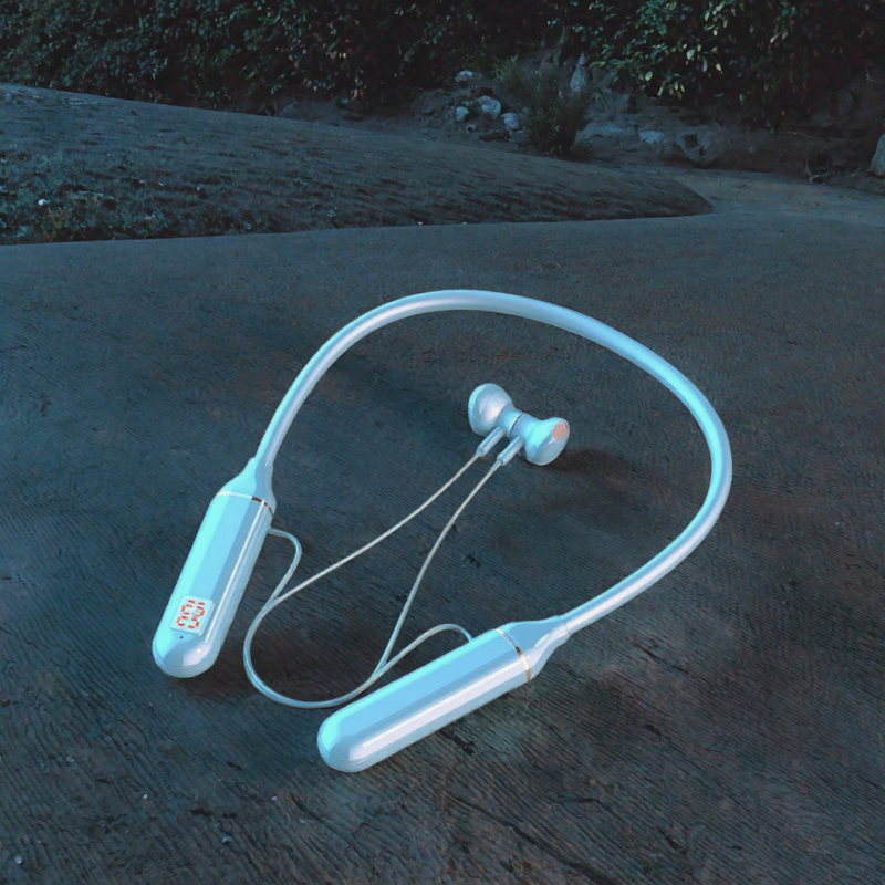 Headset Manufacturer - D18 In-Ear Sports Stereo Bass BT Magnet TF Card Neck Hanging