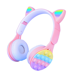 Headphones Manufacturer - M6 Macaron Bubble Cat Ear Bluetooth Children's Wireless